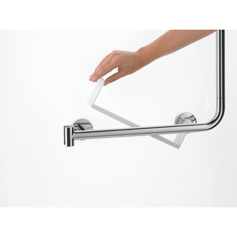 Hansgrohe Unica - glijstang Comfort - 110 cm rechts chroom/w - wit chroom SW66577