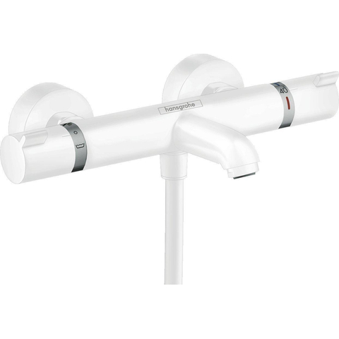 Hansgrohe Ecostat Comfort Badkraan - thermostatisch - met omstel - met koppelingen - thermostaat - mat wit SW297286