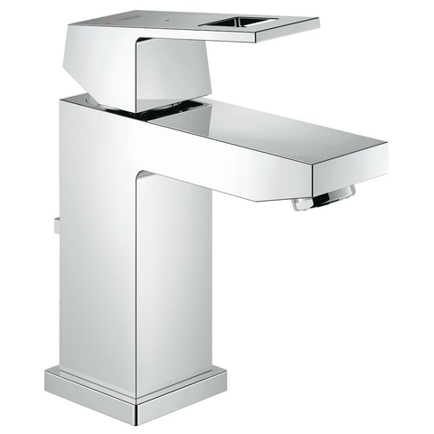 Grohe Eurocube Waterbesparende Wastafelkraan - met waste - 28mm ES cartouche - chroom 0436338