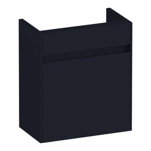 BRAUER Inspire meuble lave-mains - 40x45x22cm - porte à droite - sans poignée - noir mat SW1199104