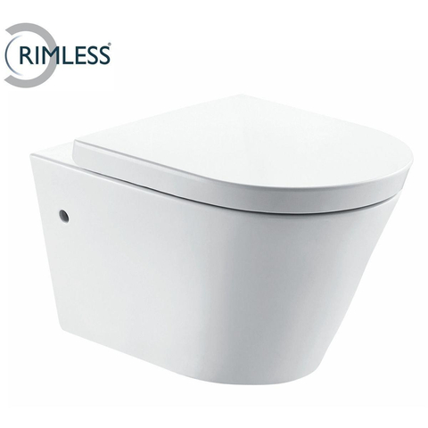 Wiesbaden Flow sans bride avec abattant wc douche WC luxe sans courant blanc SW377928