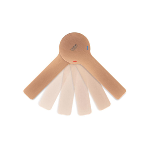 GROHE Lineare New wastafelkraan - s-size - met waste - geborsteld warm sunset (koper) SW1477558
