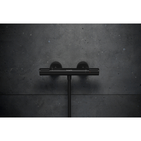 Hansgrohe Ecostat Element Mitigeur de Douche - en saillie - thermostatique - noir mat SW1186266