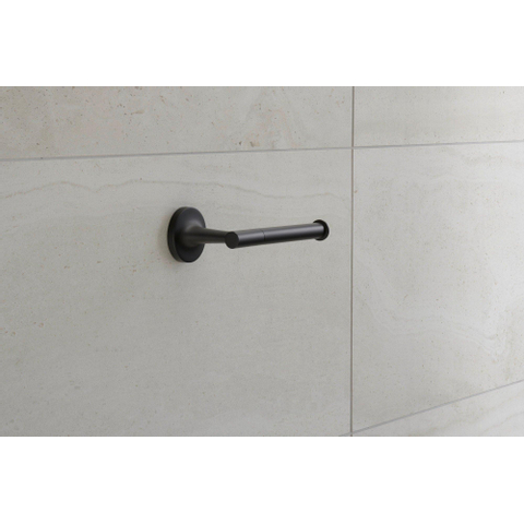 Duravit Starck T Toiletrolhouder - zonder klep - mat zwart SW297083