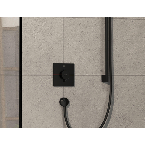 Hansgrohe ShowerSelect Comfort E Thermostaat - inbouw - 1 functie - mat zwart SW917882