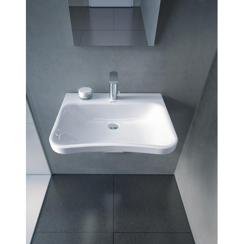 Duravit Durastyle Wastafel - 65x57cm - met 1 kraangat - zonder overloop - wit SW54103