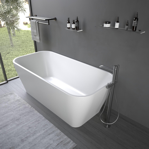 Ideavit Delia vrijstaand bad 170x80 acryl wit mat SW411971