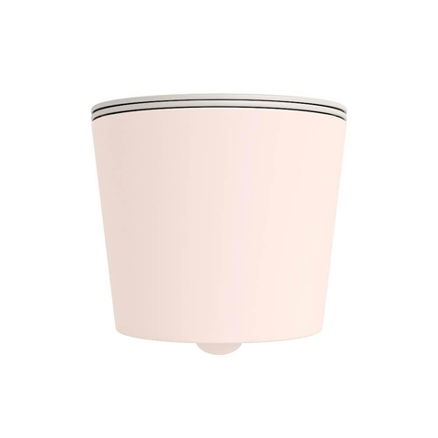 Mondiaz LAVIE WC suspendu – sans bride – 36 x 53 cm – avec abattant softclose – Rosee (rose), abattant Linen (blanc cassé) SW1208654