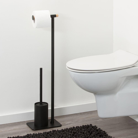 Sealskin Brix Toiletbutler Metaal/Hout Zwart SW196159