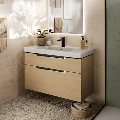Villeroy & Boch Subway 2.0 meubelwastafel - 100x47cm - 1 kraangat - met overloop - White Alpine (glans wit) 1024058