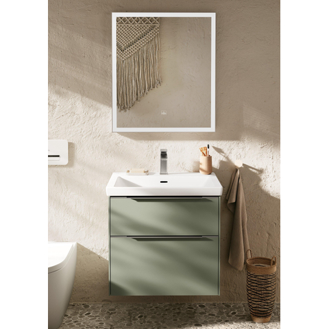 Villeroy & Boch Subway 3.0 lavabo - 65x47x16.5cm - 1 trou de robinet - stone white mat SW701565