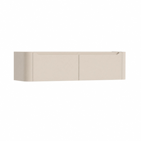 H&R Badmeubelen Juice Wastafelonderkast - 160x45x40cm - afgeronde hoeken - 2 met - geïntegreerde greep - Merino SW1490643