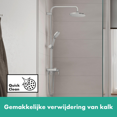 Hansgrohe Vernis Blend - showerpipe - zonder thermostaat - hoogglans chroom SW651634