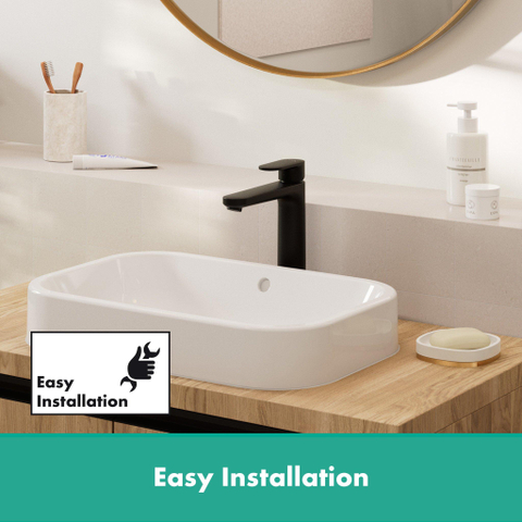 Hansgrohe Vernis Shape Eengreeps wastafelmengkraan - 230 zinc - zonder afvoer - mat zwart SW651712