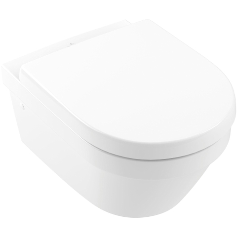 Villeroy & Boch Architectura combi pack - met wandcloset - diepspoel ovaal DirectFlush - met zitting - met softclose - softclose - quickrelease - White Alpine (glans wit) SW445845