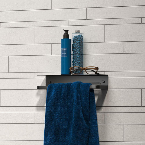 Tiger Caddy Panier de douche ou porte-serviettes 35 cm Noir SW877182