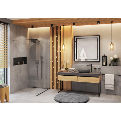 Hansgrohe Porter E support mural métal. avec position de fixation fixe. mat noir SW297583