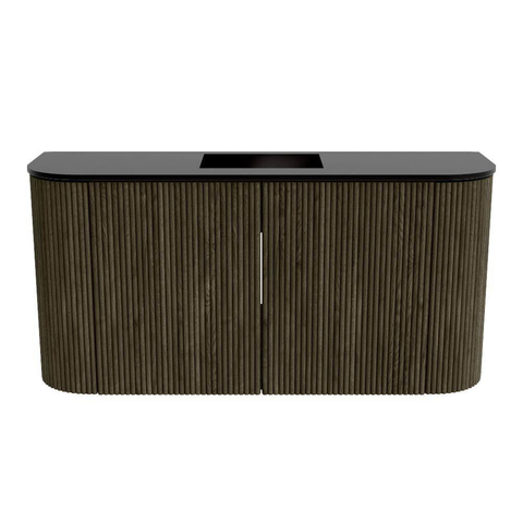 Mondiaz JOYA 83.2cm toiletmeubel - ronding links en rechts kleur Shadow - Wastafel FAYE positie Midden Zonder kraangat kleur Urban. SW1421525