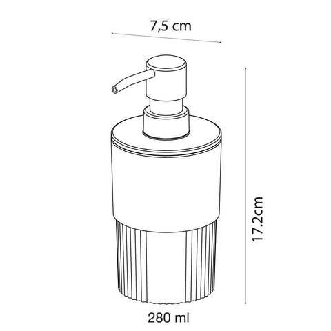Sealskin Brave Distributeur de savon 280 ml à poser Noir SW699535