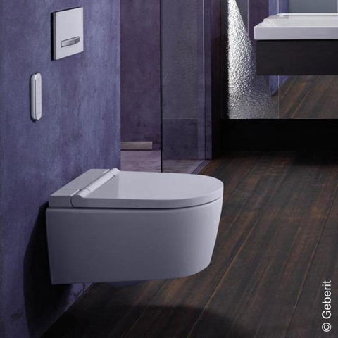 Geberit AquaClean Sela Douche Wc - 37.5x56.5cm - softclose - keratect - alpine - glans wit SW258981