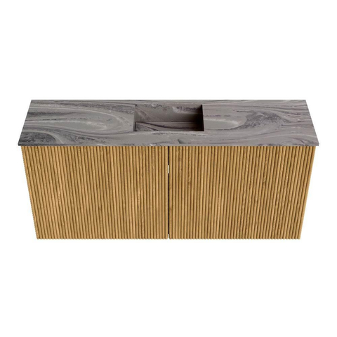 Mondiaz JOYA-DLUX 90cm toiletmeubel - kleur Oak - Wastafel FAYE positie Midden Zonder kraangat kleur Sombra. SW1424265