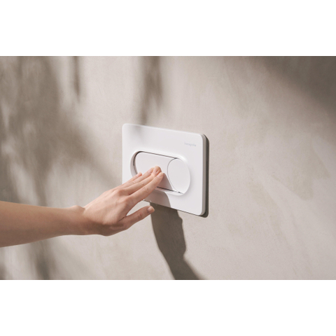 Hansgrohe IFrame Original S Drukplaatvoor - dualflush - mat wit SW1413495