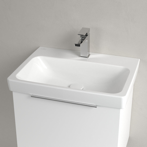 Villeroy & Boch Architectura Wastafel - 44.5x60cm - 1 kraangat - zonder overloop - White Alpine (glans wit) SW1162800