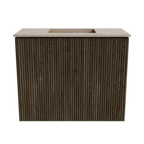 Mondiaz JOYA-DLUX 50cm toiletmeubel - kleur Shadow - Wastafel FAYE positie Midden Zonder kraangat kleur Arena. SW1424783
