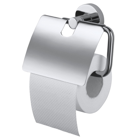Haceka Kosmos Porte-papier toilette avec couvercle chrome SW654001