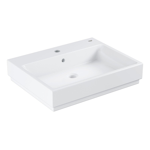 Grohe Cube Keramiek Opzetwastafel - 60x49cm - met kraangat en overloop - PureGuard - wit SW205858