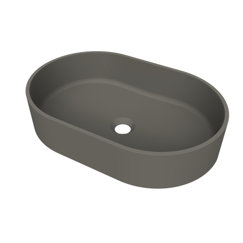 Arcqua Case waskom - ovaal - 55x36cm - mat quartz grijs SW1209103