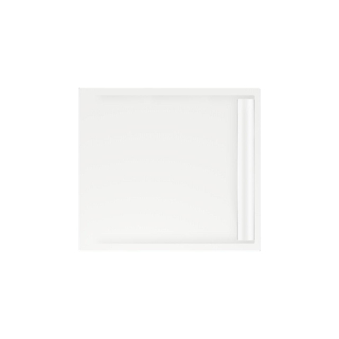 Xenz Easy Tray receveur de douche - 100x90x5cm - acrylique - sans cache-canal - blanc SW379215