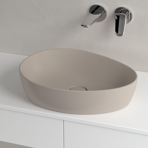 Villeroy & Boch Antao Vasque à poser - 51 x 40 x 14,6 cm - Almond CeramicPlus - sans trop-plein SW917929