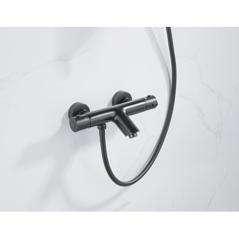 Adema Sparkle 2.0 thermostatische bad-/douchekraan - zwart OUTLETSTORE STORE40576