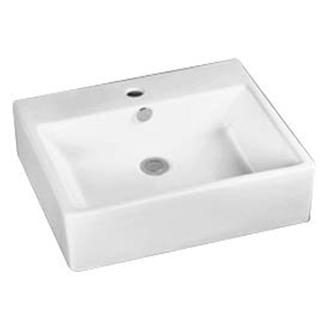Best Design Class wastafel 53x41,5x15cm 1 kraangat porselein wit TWEEDEKANS OUT14745