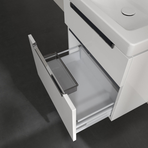 Villeroy & Boch Subway 2.0 wastafelonderkast - 58.7x59x45.4cm - glans wit SW118788