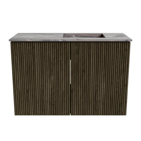Mondiaz JOYA-DLUX 60cm toiletmeubel - kleur Shadow - Wastafel FAYE positie Rechts Zonder kraangat kleur Sombra. SW1425180