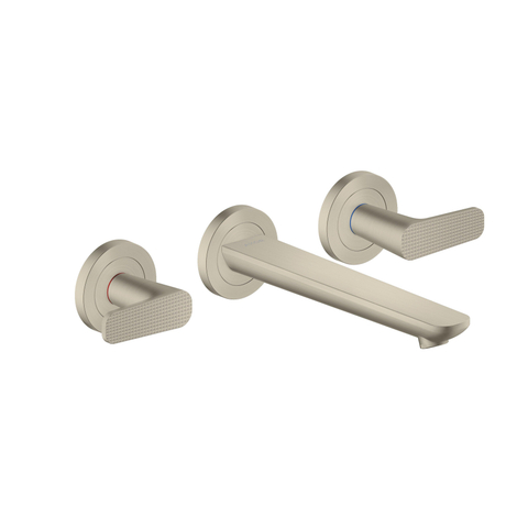 AXOR Citterio C afbouwdeel wastafelkraan - cubic cut - 3-gats - brushed nickel (rvs) SW1152078