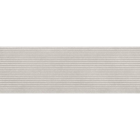 Baldocer Ceramica Strive Delf wandtegel - 33.3x100cm - 10.5mm - Rechthoek - gerectificeerd - Betonlook - Zilvergrijs structuur mat SW705173