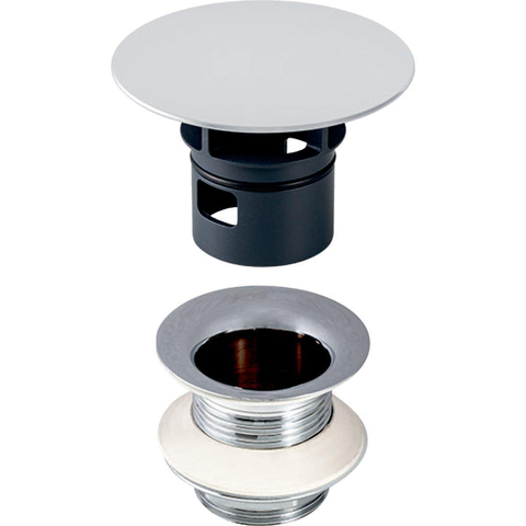 Geberit wastafel afvoerplug vrije uitloop - 5cm - chroom SW213508