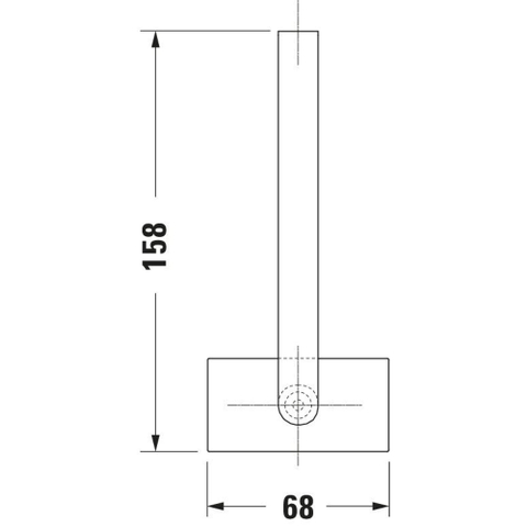 Duravit Karree Reserverolhouder - hoogglans chroom SW55121