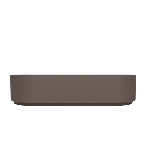 Arcqua Case Opbouw Waskom - ovaal - 60x26cm - mat mokka SW1584233