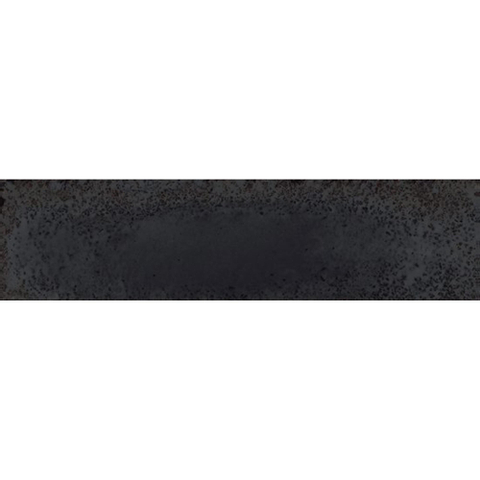 Viva Metal Brick Wandtegel 6x24cm 9.5mm Black SW498006