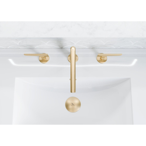 Crosswater Foile - 2 hendels - opbouw - geborsteld messing (goud) SW968388