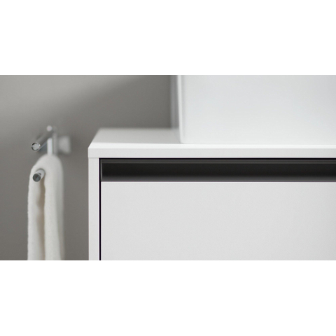Duravit Karree 2-lids handdoekhouder - 45 cm - hoogglans chroom SW55123