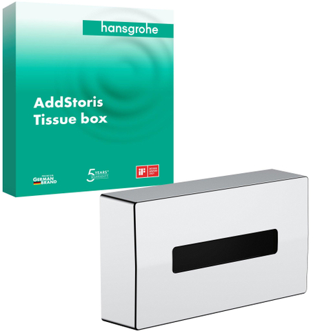 Hansgrohe Addstoris Tissuebox - voor makeup doekjes - hoogglans chroom SW651123