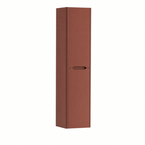H&R badmeubelen Juice Hoge Kast - 40x35x170cm - met ronde hoeken - 2 deuren - linksdraaiend - terra mat SW875791