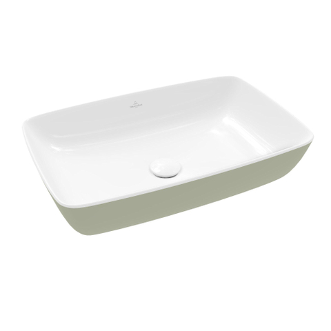 Villeroy & Boch Artis Vasque à poser - 580 x 385 x 130 mm - Sage Green - sans trop-plein SW701222