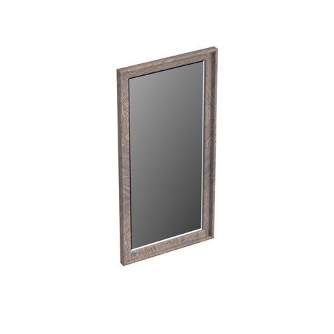 Forzalaqua Reno 2.0 miroir 40x80cm Rectangulaire sans éclairage avec cadre Chêne massif Silver Grey SW492649