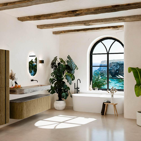 MONDIAZ THOR-DLUX 160cm meuble de salle de bains arrondi gauche + droite couleur Dusk avec 1 tiroir et 2 portes. Vasque suspendue CLOUD Droite sans trou de robinet couleur Sombra. SW1465390